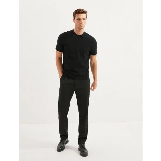 Autograph Cotton Rich Short Sleeve Knitted Polo Shirt Men Ecru 4 Autograph Cotton Rich Short Sleeve Knitted Polo Shirt Men Ecru - Image 4