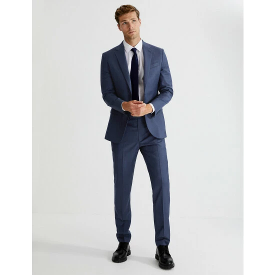 Autograph Tailored Fit Pure Wool Twill Jacket Men Black 12 Autograph Tailored Fit Pure Wool Twill Jacket Men Black - Image 12