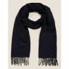 Autograph Pure Cashmere Scarf Men Navy