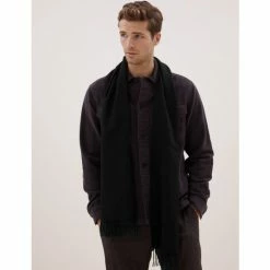 Autograph Pure Cashmere Scarf Men Navy -autograph Shop unnamed file 1134