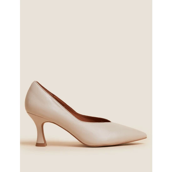 Autograph Leather Statement Pointed Court Shoes Women Black 5 Autograph Leather Statement Pointed Court Shoes Women Black - Image 5