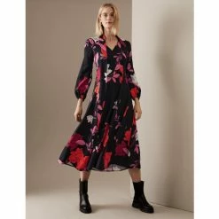 Autograph Floral Scarf Neck Midaxi Waisted Dress Women Black Mix 9 Autograph Floral Scarf Neck Midaxi Waisted Dress Women Black Mix -autograph Shop unnamed file 1200