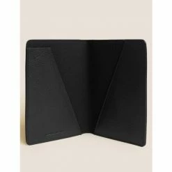 Autograph Leather Passport Holder Men Black