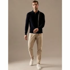 Autograph Tapered Fit Corduroy Single Pleat Trousers Men Winter White -autograph Shop unnamed file 1213