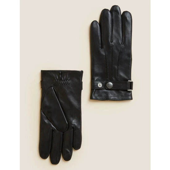 Autograph Leather Gloves Men Tan 3 Autograph Leather Gloves Men Tan - Image 3