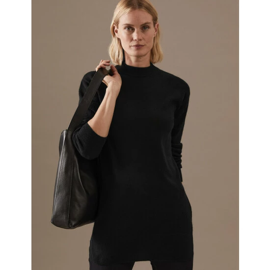 Autograph Pure Cashmere Longline Jumper Women Dusted Lilac 8 Autograph Pure Cashmere Longline Jumper Women Dusted Lilac - Image 8