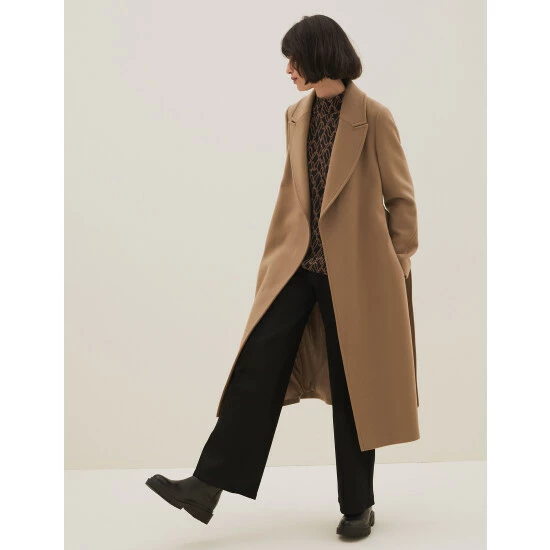 Autograph Wool Rich Belted Longline Coat With Cashmere Women Bright Purple 5 Autograph Wool Rich Belted Longline Coat With Cashmere Women Bright Purple - Image 5