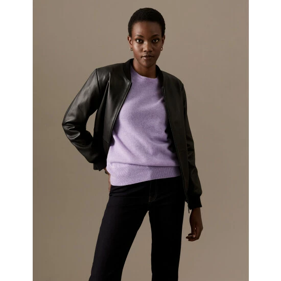 Autograph Pure Cashmere Crew Neck Jumper Women Khaki Marl 19 Autograph Pure Cashmere Crew Neck Jumper Women Khaki Marl - Image 19