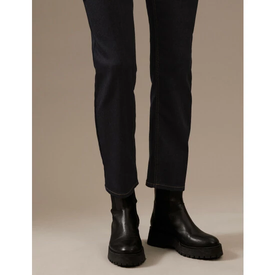 Autograph High Waisted Straight Leg Jeans Women Dark Indigo 7 Autograph High Waisted Straight Leg Jeans Women Dark Indigo - Image 7