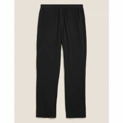 Autograph Premium Cotton Supersoft Pyjama Bottoms Men Black