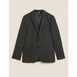 Autograph Wool Blend Jacket Men Navy