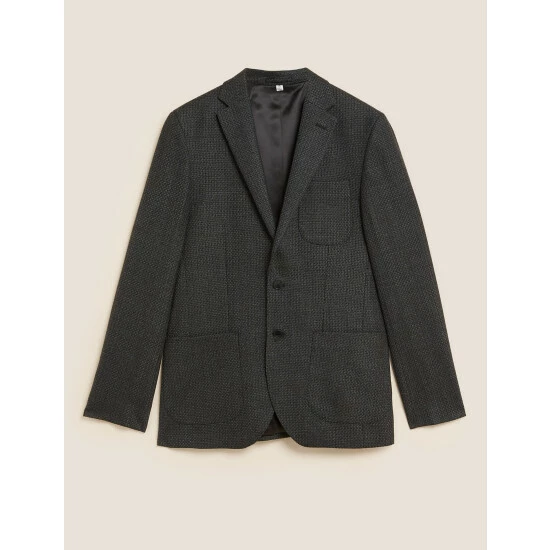 Autograph Wool Blend Jacket Men Navy 1 Autograph Wool Blend Jacket Men Navy