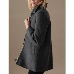 Autograph Wool Blend Herringbone Funnel Neck Coat Women Dark Grey 11 Autograph Wool Blend Herringbone Funnel Neck Coat Women Dark Grey -autograph Shop unnamed file 1462