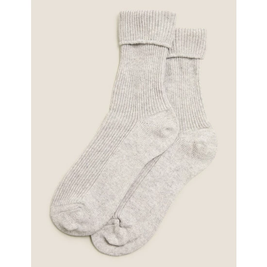 Autograph Pure Cashmere Socks Lingerie Pale Blue Mix 1 Autograph Pure Cashmere Socks Lingerie Pale Blue Mix