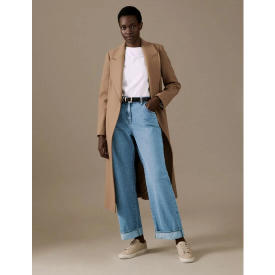 Autograph High Waisted Straight Leg Jeans Women Light Indigo 2 Autograph High Waisted Straight Leg Jeans Women Light Indigo - Image 2