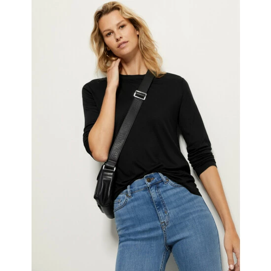 Autograph Round Neck Long Sleeve Top Women Bright Gold 6 Autograph Round Neck Long Sleeve Top Women Bright Gold - Image 6