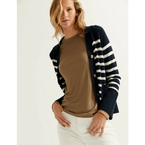 Autograph Round Neck Long Sleeve Top Women Bright Gold 8 Autograph Round Neck Long Sleeve Top Women Bright Gold - Image 8