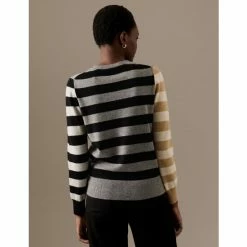 Autograph Pure Cashmere Striped Jumper Women Grey Mix 12 Autograph Pure Cashmere Striped Jumper Women Grey Mix -autograph Shop unnamed file 1545
