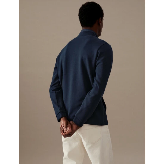 Autograph Cotton Blend Sweatshirt Men Dark Navy 5 Autograph Cotton Blend Sweatshirt Men Dark Navy - Image 5