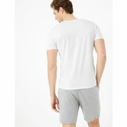 Autograph Premium Cotton V-Neck T-Shirt Vest Men White -autograph Shop unnamed file 1599