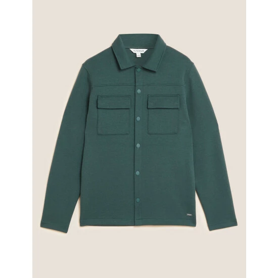 Autograph Cotton Blend Overshirt Men Carbon 1 Autograph Cotton Blend Overshirt Men Carbon