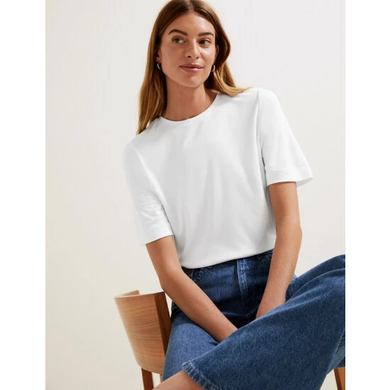 Autograph Jersey Crew Neck T-Shirt Women Black 4 Autograph Jersey Crew Neck T-Shirt Women Black - Image 4