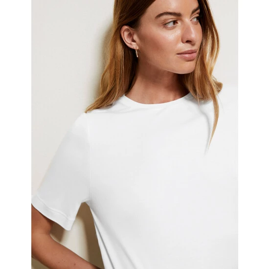 Autograph Jersey Crew Neck T-Shirt Women Black 5 Autograph Jersey Crew Neck T-Shirt Women Black - Image 5