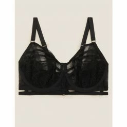 Autograph Calvi Embroidery Wired Bustier F-H Lingerie Black