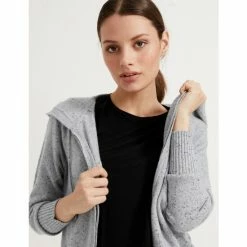 Autograph Pure Cashmere Textured Relaxed Hoodie Women Grey Mix 13 Autograph Pure Cashmere Textured Relaxed Hoodie Women Grey Mix -autograph Shop unnamed file 1683