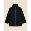 Autograph Wool Rich Funnel Neck Jacket With Cashmere Women Black