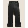 Autograph Leather Flared Cropped Trousers Women Black