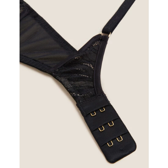 Autograph Lexington Lace & Mesh Wired Full Cup Bra A-E Lingerie Black 5 Autograph Lexington Lace & Mesh Wired Full Cup Bra A-E Lingerie Black - Image 5