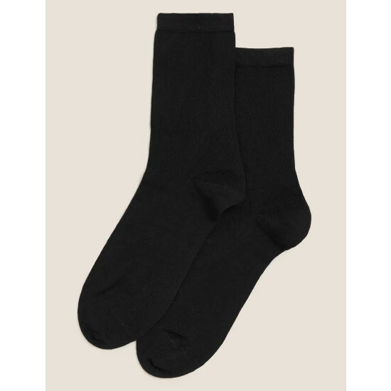 Autograph 2pk Socks With Cashmere Lingerie Black 3 Autograph 2pk Socks With Cashmere Lingerie Black - Image 3