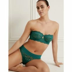 Autograph Marseilles Lace Wired Strapless Bustier A-D Lingerie Charcoal -autograph Shop unnamed file 1797