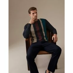 Autograph Premium Cotton Striped Crew Neck Jumper Men Multi -autograph Shop unnamed file 1828