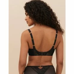Autograph Lexington Lace & Mesh Wired Minimiser Bra C-G Lingerie Black -autograph Shop unnamed file 1855