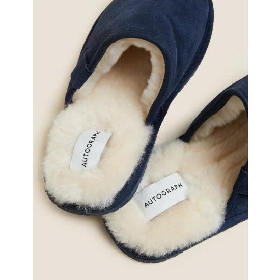 Autograph Suede Mule Slippers With Freshfeet™ Men Dark Brown 2 Autograph Suede Mule Slippers With Freshfeet™ Men Dark Brown - Image 2