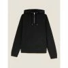 Autograph Cotton Blend Half Zip Hoodie Men Black