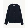 Autograph Cotton Modal Knitted Blazer Men Navy