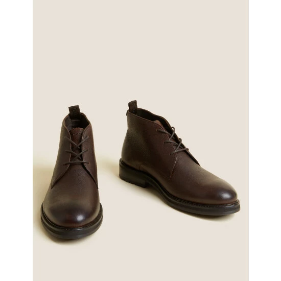Autograph Leather Chukka Boots Men Brown 1 Autograph Leather Chukka Boots Men Brown