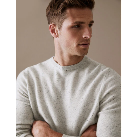 Autograph Pure Cashmere Crew Neck Jumper Men Purple 10 Autograph Pure Cashmere Crew Neck Jumper Men Purple - Image 10