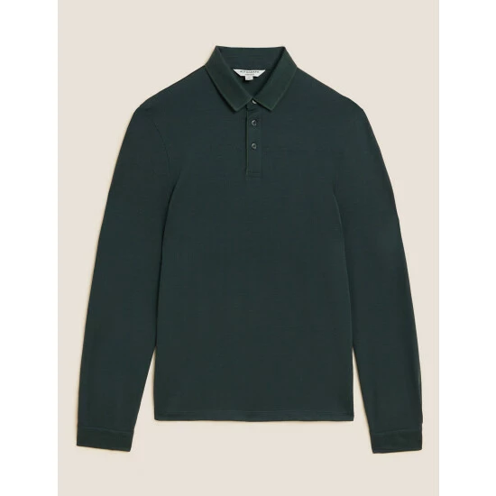 Autograph Cotton Blend Polo Shirt Men Grey Mix 1 Autograph Cotton Blend Polo Shirt Men Grey Mix