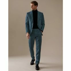 Autograph Tailored Fit Wool With Cashmere Trousers Men Teal 15 Autograph Tailored Fit Wool With Cashmere Trousers Men Teal -autograph Shop unnamed file 2004