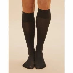 Autograph 2pk Silky Soft Knee Highs Lingerie Black