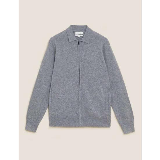 Autograph Pure Cashmere Knitted Jumper Men Navy 1 Autograph Pure Cashmere Knitted Jumper Men Navy