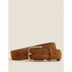 Autograph Suede Belt Men Navy