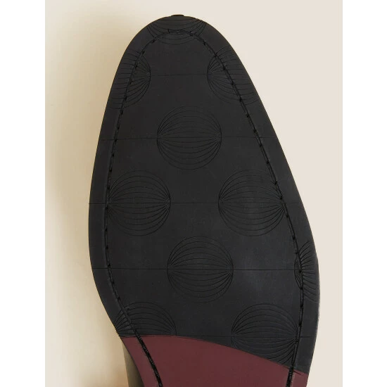 Autograph Leather Double Monk Strap Shoes Men Black 4 Autograph Leather Double Monk Strap Shoes Men Black - Image 4