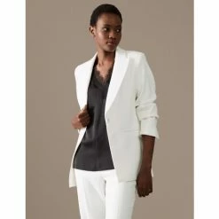 Autograph Single Breasted Tuxedo Blazer Women Ivory 9 Autograph Single Breasted Tuxedo Blazer Women Ivory -autograph Shop unnamed file 2079