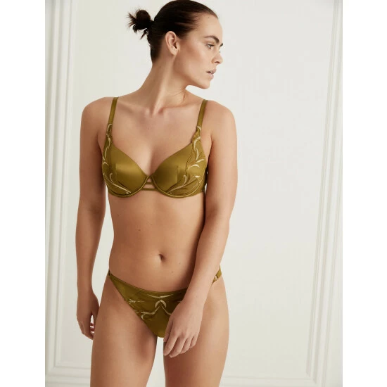 Autograph Amalfi Embroidery Wired Full Cup Bra A-E Lingerie Chartreuse 7 Autograph Amalfi Embroidery Wired Full Cup Bra A-E Lingerie Chartreuse - Image 7