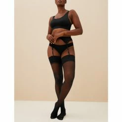 Autograph 10 Denier Ladder Resist Matt Stockings Lingerie Black